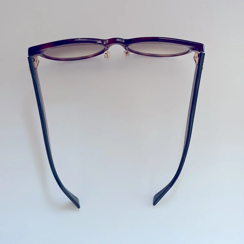 NEW [Gucci] Authenticated Luxury Round Sunglasses in Tortoiseshell/Green Acetate - Picture 10 of 15
